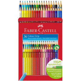 Faber-Castell Colour Grip Pencils - Assorted Colours (Pack of 36) - Picture 1