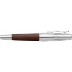 Faber-Castell e-motion Fountain Pen - Dark Wood and Chrome - Picture 1
