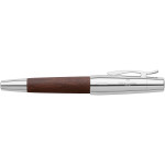 Faber-Castell e-motion Fountain Pen - Dark Wood and Chrome - Picture 1