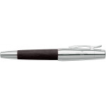 Faber-Castell e-motion Rollerball Pen - Black Wood and Chrome - Picture 1