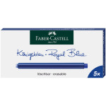 Faber-Castell Long Ink Cartridge - Erasable Blue (Pack of 5) - Picture 1