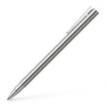 Faber-Castell Neo Slim Rollerball Pen - Shiny Stainless Steel - Picture 1