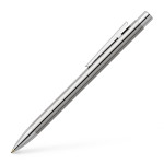 Faber-Castell Neo Slim Ballpoint Pen - Shiny Stainless Steel - Picture 1