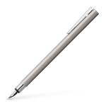 Faber-Castell Neo Slim Fountain Pen - Matte Stainless Steel - Picture 1
