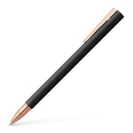 Faber-Castell Neo Slim Rollerball Pen - Matte Black Rose Gold Trim - Picture 1