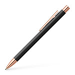 Faber-Castell Neo Slim Ballpoint Pen - Matte Black Rose Gold Trim - Picture 1