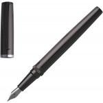 Hugo Boss Gear Fountain & Ballpoint Pen Set - Gunmetal Chrome Trim - Picture 1