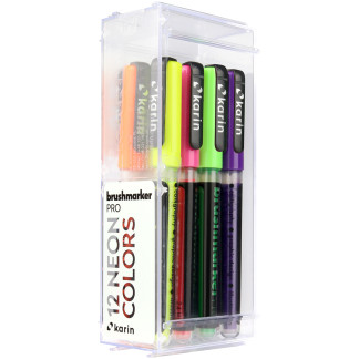 Karin Brushmarker PRO Set - Neon Colours (Pack of 12) - Picture 1