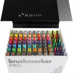 Karin Brushmarker PRO Set - Mega Box (72 Assorted Colours with 3 Blenders) - Picture 1