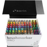 Karin Brushmarker PRO Set - Mega Box (72 Assorted Colours with 3 Blenders) - Picture 1