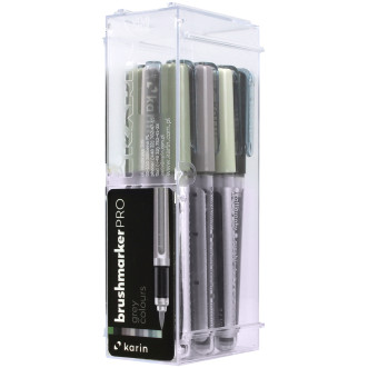 Karin Brushmarker PRO Set - Grey Colours (Pack of 12) - Picture 1