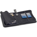 Kaweco A5 Leather Pen Case for Twenty Pens - Black - Picture 1