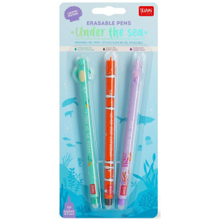 Legami Erasable Gel Pen - Under the Sea (Set of 3) - Picture 1