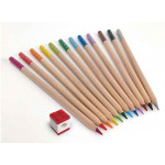 Lego Colouring Pencils with Brick Topper - Assorted Colours (Pack of 12) - Picture 1