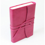Papuro Amalfi Leather Journal - Raspberry - Small - Picture 3