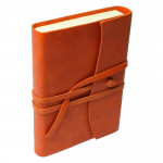 Papuro Amalfi Leather Journal - Orange - Small - Picture 3