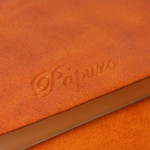 Papuro Amalfi Leather Journal - Orange - Small - Picture 4