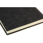 Papuro Capri Leather Journal - Black - Large - Picture 1