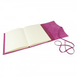 Papuro Milano Large Refillable Journal - Raspberry with Plain Pages - Picture 1