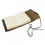 Papuro Milano Small Refillable Journal - Chocolate with Ruled Pages - Picture 1