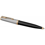 Parker 51 Premium Ballpoint Pen - Black Gold Trim - Picture 1