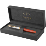 Parker 51 Premium Fountain Pen - Red Rage Gold Trim - Picture 3