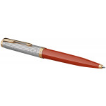 Parker 51 Premium Ballpoint Pen - Red Rage Gold Trim - Picture 1