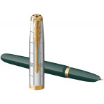Parker 51 Premium Fountain Pen - Forest Green Gold Trim - Picture 2