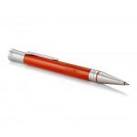 Parker Duofold Classic Ballpoint Pen - Big Red Vintage Chrome Trim - Picture 1