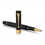 Parker Duofold Classic Rollerball Pen - Black Gold Trim - Picture 2