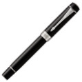 Parker Duofold Classic Fountain Pen - International Black Chrome Trim - Picture 1