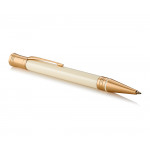 Parker Duofold Classic Ballpoint Pen - Ivory & Black Gold Trim - Picture 1