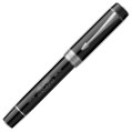 Parker Duofold 135 Fountain Pen - Centennial Black Chrome Trim - Picture 2
