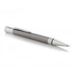 Parker Duofold Prestige Ballpoint Pen - Ruthenium Chiselled Chrome Trim - Picture 1