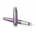 Parker IM Premium Fountain Pen - Dark Violet Chrome Trim - Picture 2