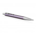 Parker IM Premium Ballpoint Pen - Dark Violet Chrome Trim - Picture 1