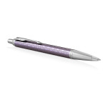 Parker IM Premium Ballpoint Pen - Dark Violet Chrome Trim - Picture 1