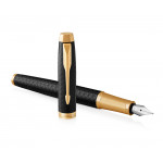 Parker IM Premium Fountain Pen - Black Gold Trim - Picture 2