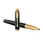 Parker IM Premium Rollerball Pen - Black Gold Trim - Picture 2