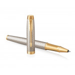 Parker IM Premium Rollerball Pen - Warm Silver & Gold - Picture 2