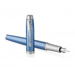 Parker IM Premium Fountain Pen - Blue Chrome Trim - Picture 2