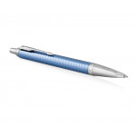 Parker IM Premium Ballpoint Pen - Blue Chrome Trim - Picture 1