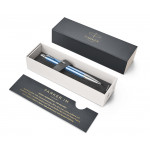 Parker IM Premium Ballpoint Pen - Blue Chrome Trim - Picture 2