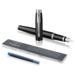 Parker IM Fountain Pen - Gloss Black Chrome Trim - Picture 2