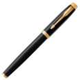 Parker IM Rollerball Pen - Gloss Black Gold Trim - Picture 1