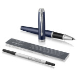 Parker IM Rollerball Pen - Blue Lacquer Chrome Trim - Picture 2