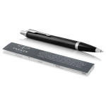 Parker IM Ballpoint Pen - Gloss Black Chrome Trim - Picture 1