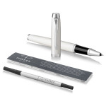 Parker IM Rollerball Pen - White Chrome Trim - Picture 2