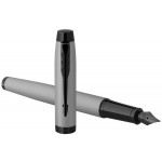 Parker IM Fountain Pen - Achromatic Matte Grey PVD Trim - Picture 2