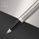 Parker IM Fountain & Ballpoint Pen Gift Set - Brushed Metal Chrome Trim - Picture 3